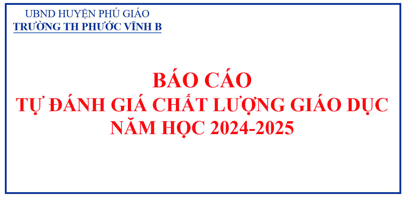 Báo cáo tự đánh giá CLGD 2024-2025