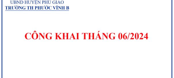 Công khai tháng 06-2024