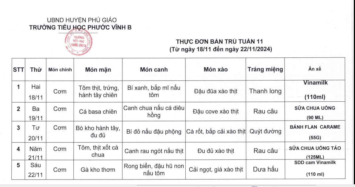 THUC ĐON TUAN 11